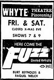 Whyte Theatre - Dec 22 1972 Ad (newer photo)